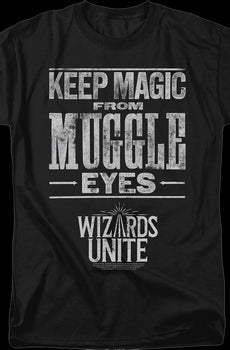 Keep Magic From Muggle Eyes Harry Potter T-Shirt