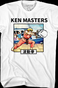 Ken Masters Hadoken Street Fighter T-Shirt