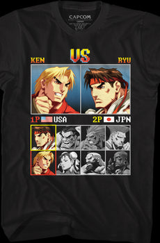 Ken vs Ryu Street Fighter T-Shirt