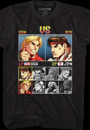 Ken vs Ryu Street Fighter T-Shirt