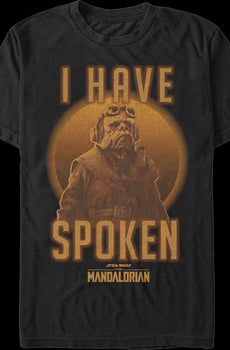 Kuiil I Have Spoken The Mandalorian Star Wars T-Shirt