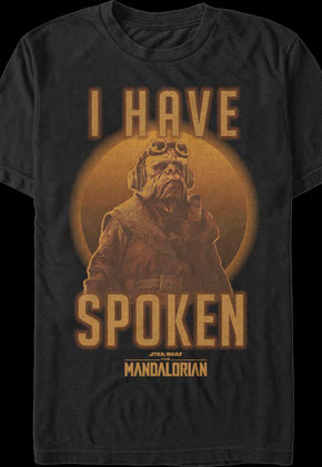 Kuiil I Have Spoken The Mandalorian Star Wars T-Shirt