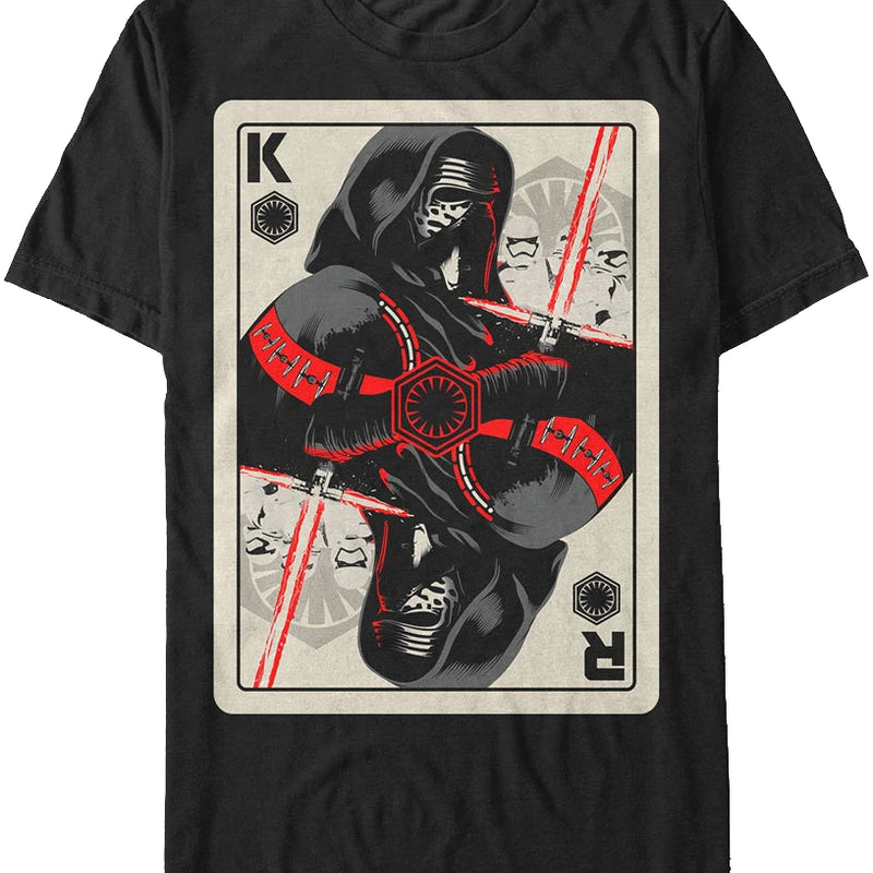 Kylo Ren Playing Card Star Wars T Shirt