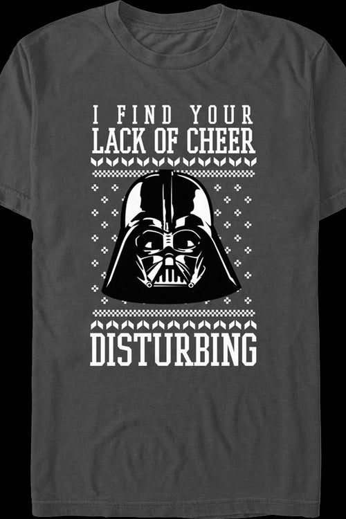Lack Of Cheer Faux Ugly Christmas Sweater Star Wars T-Shirtmain product image