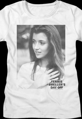Womens Black And White Sloan Peterson Ferris Bueller's Day Off Shirt