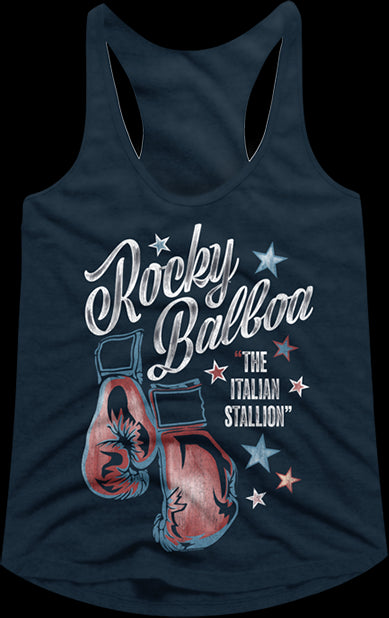 Ladies Boxing Gloves Rocky Racerback Tank Topmain product image