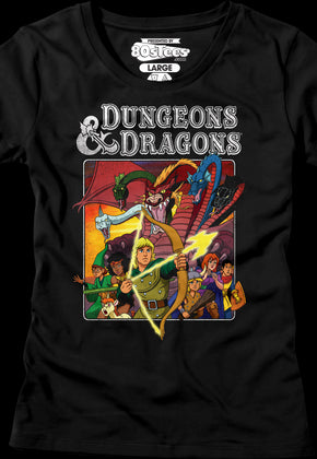 Womens Cartoon Characters Dungeons & Dragons Shirt