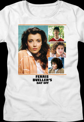Womens Cast Collage Ferris Bueller's Day Off Shirt