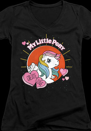 Ladies Create Love My Little Pony V-Neck Shirt