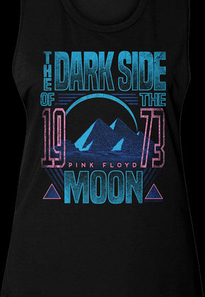 Ladies Dark Side of the Moon 1973 Pink Floyd Muscle Tank Top