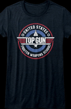 Womens Fighter Weapons School Top Gun Shirt