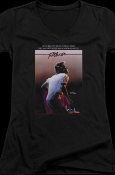 Ladies Footloose Poster V-Neck Shirt