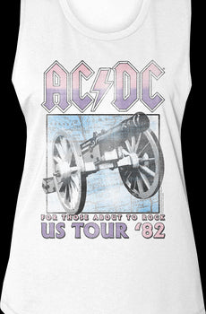 Ladies For Those About To Rock US Tour '82 ACDC Muscle Tank Top