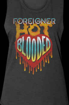 Ladies Hot Blooded Foreigner Muscle Tank Top