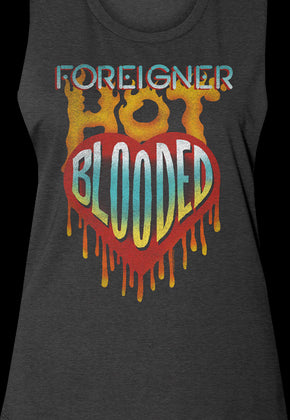 Ladies Hot Blooded Foreigner Muscle Tank Top