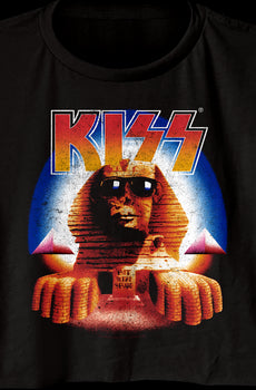 Ladies Hot In The Shade KISS Crop Top