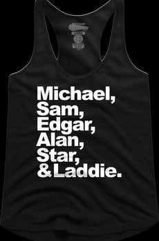 Ladies Human Names Lost Boys Racerback Tank Top