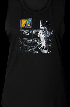 Ladies Moon Landing MTV Muscle Tank Top