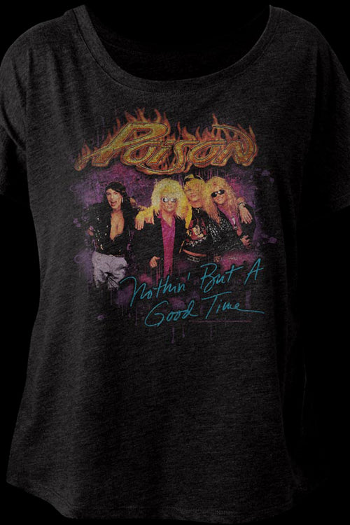 Ladies Nothin' But A Good Time Poison Dolman Shirtmain product image