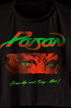 Ladies Open Up and Say Ahh Poison Crop Top