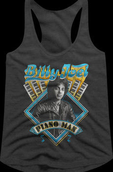 Ladies Piano Man Billy Joel Racerback Tank Top