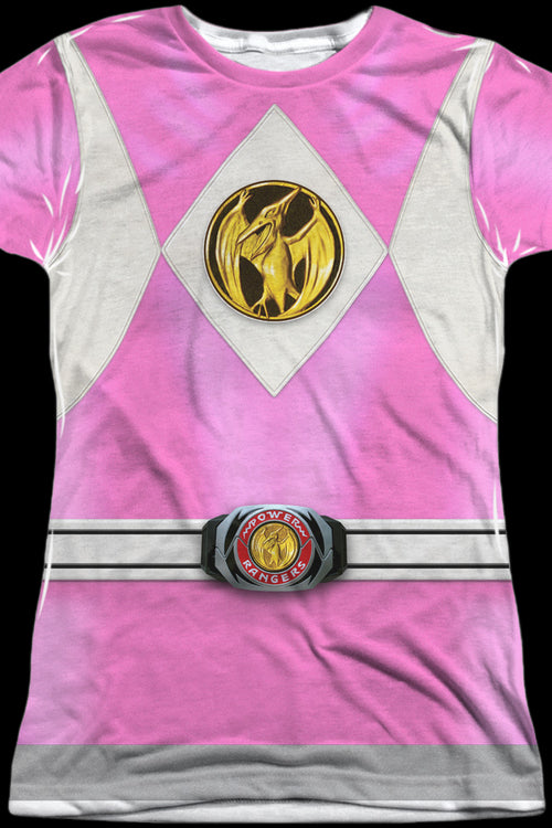Ladies Pink Ranger Sublimation Shirtmain product image