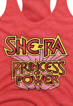 Ladies She-Ra Princess of Power Logo Racerback Tank Top