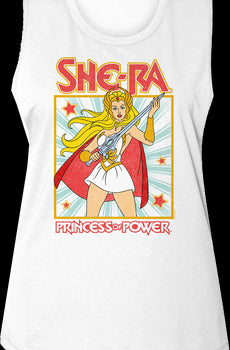 Ladies She-Ra Princess of Power Pose MOTU Muscle Tank Top