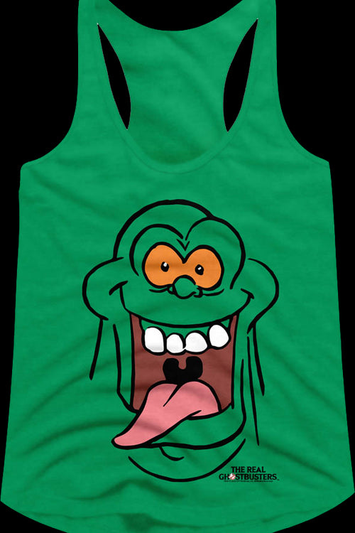 Ladies Slimer's Face Real Ghostbusters Racerback Tank Topmain product image
