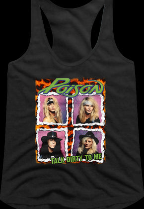 Ladies Talk Dirty To Me Poison Racerback Tank Top