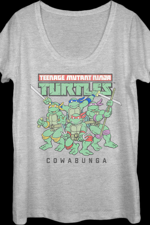 Ladies Teenage Mutant Ninja Turtles Scoopneck Shirtmain product image