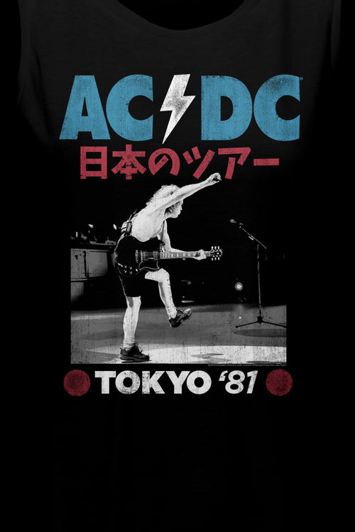 Ladies Tokyo '81 ACDC Muscle Tank Topmain product image