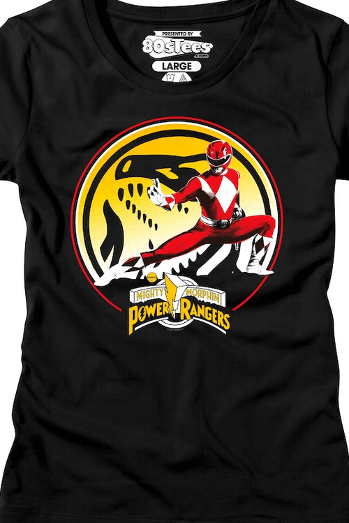 Womens Tyrannosaurus Power Coin Mighty Morphin Power Rangers Shirtmain product image