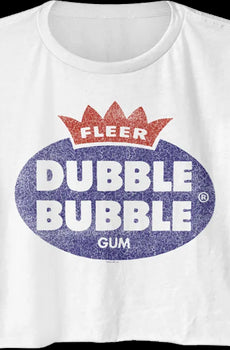 Ladies Vintage Logo Dubble Bubble Crop Top
