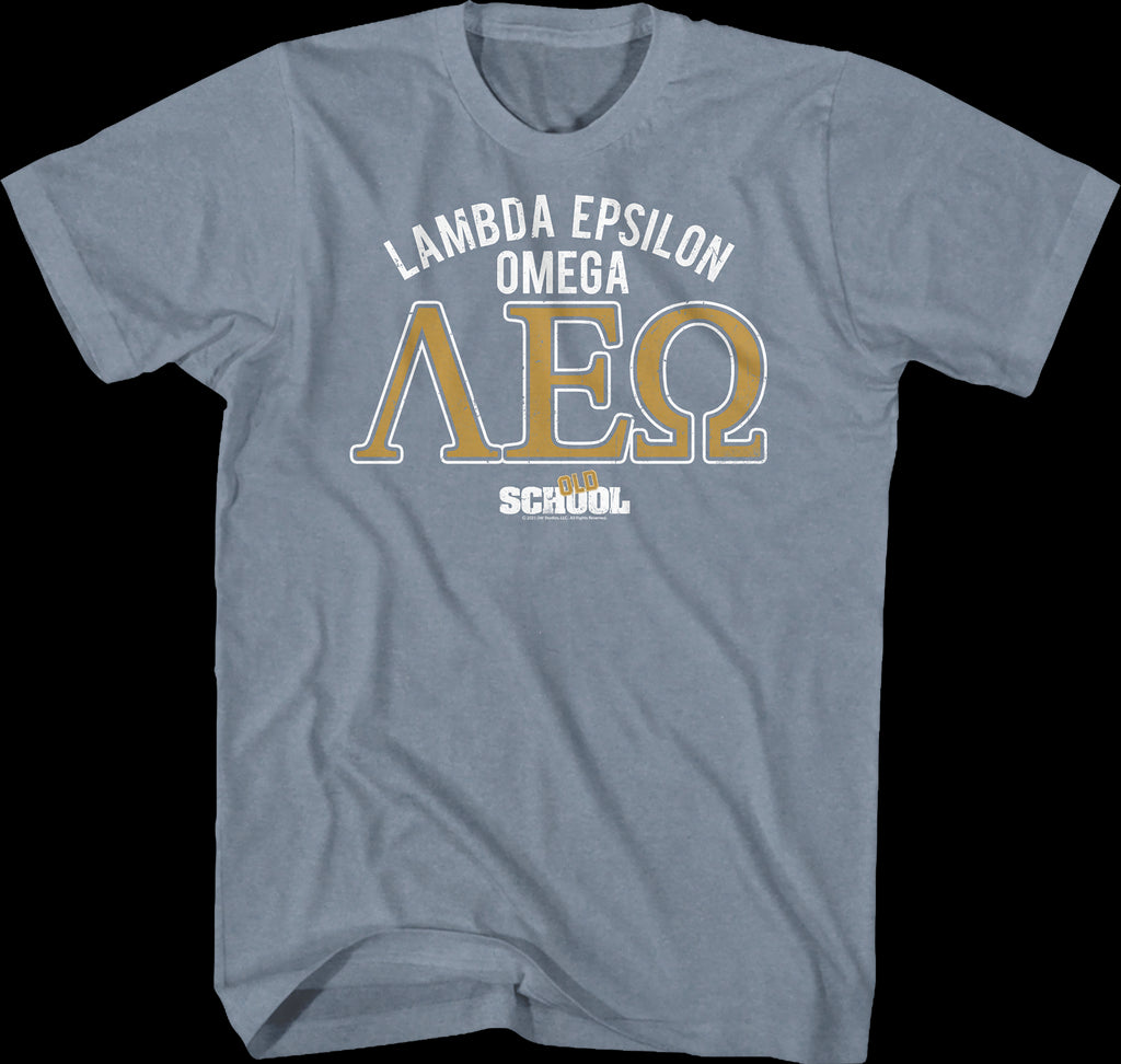 Lambda Epsilon Omega Logo Old School TShirt