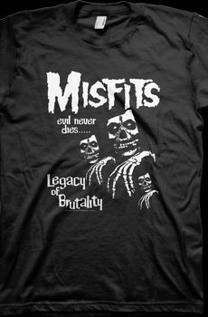 Legacy Of Brutality Evil Cover Misfits T-Shirt