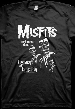 Legacy Of Brutality Evil Cover Misfits T-Shirt