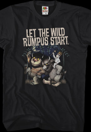 Let The Wild Rumpus Start Where The Wild Things Are T-Shirt