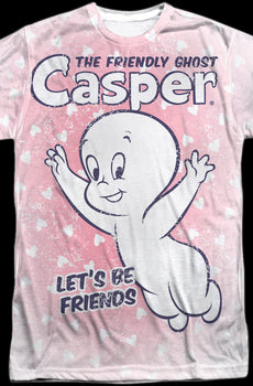 Let's Be Friends Casper The Friendly Ghost T-Shirt