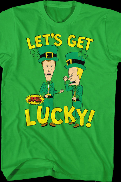 Let's Get Lucky Beavis And Butt-Head T-Shirtmain product image