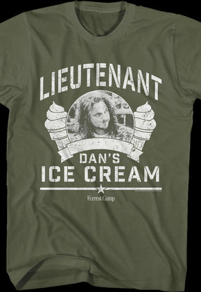 Lieutenant Dan's Ice Cream Forrest Gump T-Shirt