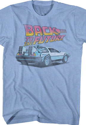 Light Blue DeLorean Back To The Future T-Shirt