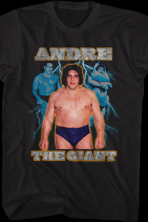 Lightning Bolt Collage Andre The Giant T-Shirtmain product image
