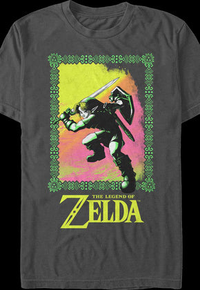 Link Hylian Action Pose Legend of Zelda Nintendo T-Shirt