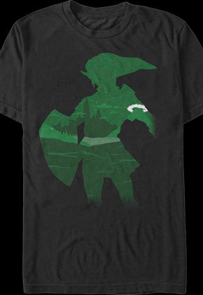 Link Silhouette Legend of Zelda Nintendo T-Shirt
