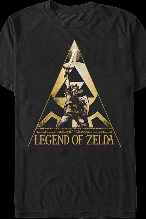 Link Triangle Legend of Zelda Nintendo T-Shirtmain product image
