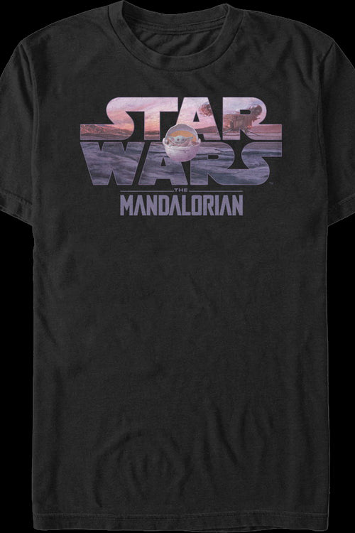 Logo And Child Star Wars The Mandalorian T-Shirtmain product image