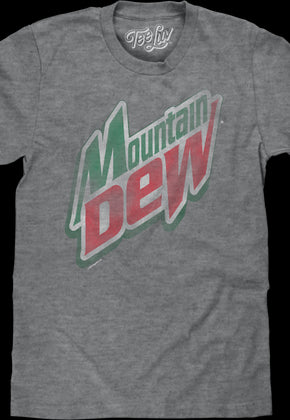 Vintage Distressed Logo Mountain Dew T-Shirt