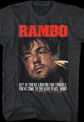 Looking For Trouble Rambo T-Shirt