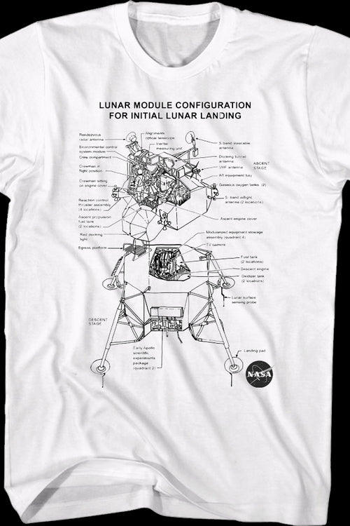 Lunar Module Configuration NASA T-Shirtmain product image